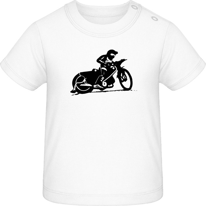 Speedway Racing Silhouette Baby T-skjorte 0 image