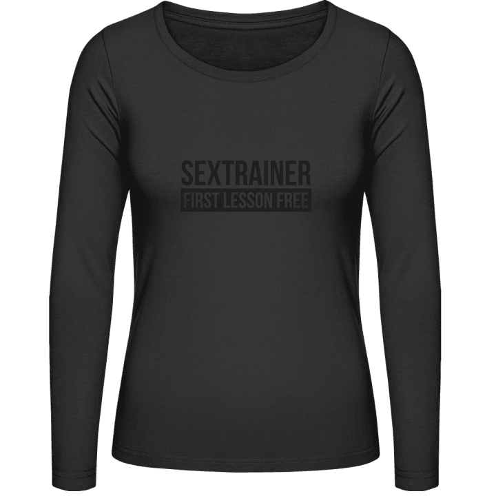 Sextrainer First Lesson Free Frauen Langarmshirt contain pic