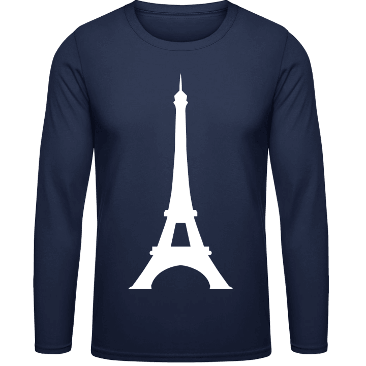 Eiffel Tower Silhouette Camicia a maniche lunghe contain pic