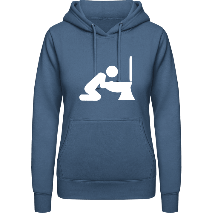 Toilet Vomiting Vrouwen Hoodie contain pic