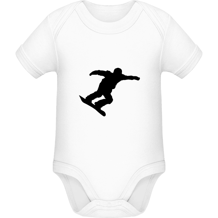 Silhouette Snowboarder Baby Strampler contain pic