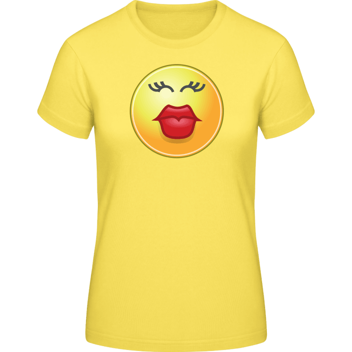 Kissing Girl Smiley T-shirt för kvinnor 0 image