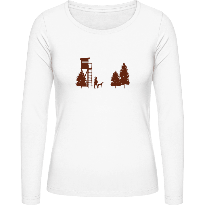 Ranger In The Forest T-shirt à manches longues pour femmes contain pic