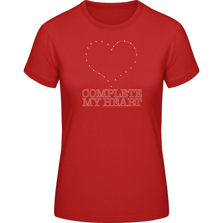 Complete My Hearth T-skjorte for kvinner contain pic