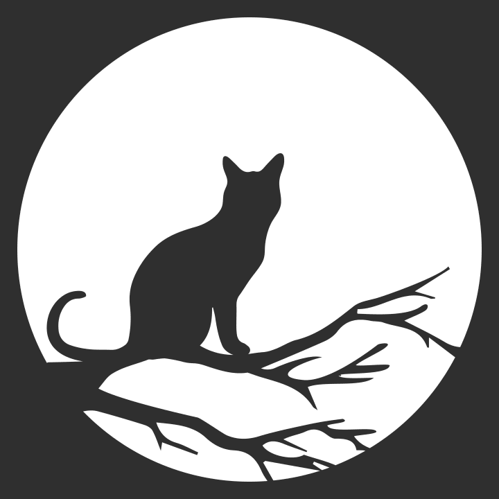 Cat in Moonlight T-shirt för kvinnor 0 image