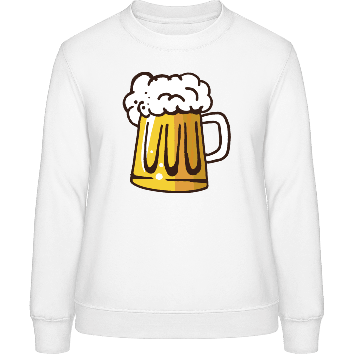 Big Beer Glass Sweatshirt för kvinnor contain pic