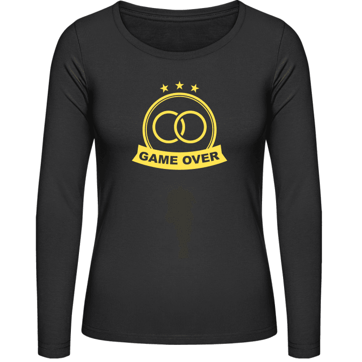 Game Over Logo Vrouwen Lange Mouw Shirt contain pic