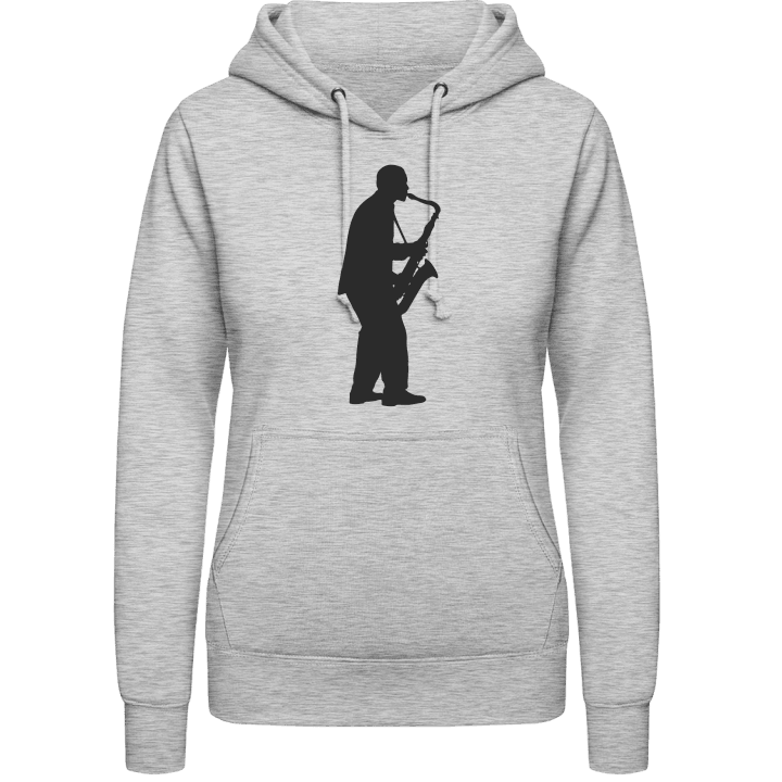 Saxophonist Silhouette Women Hoodie contain pic