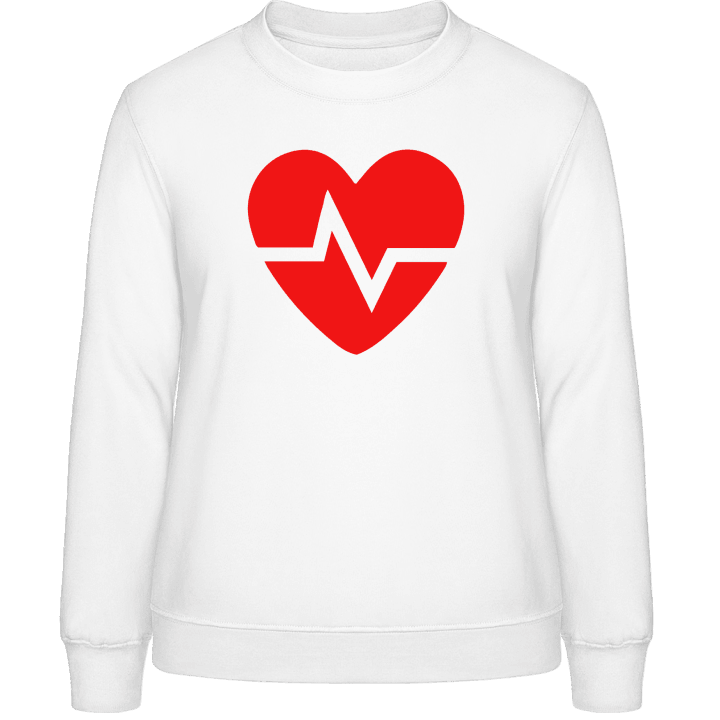Heartbeat Symbol Sweatshirt för kvinnor contain pic