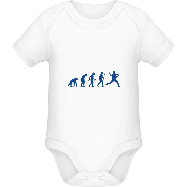 Baseball Pitcher Evolution Baby Strampler contain pic
