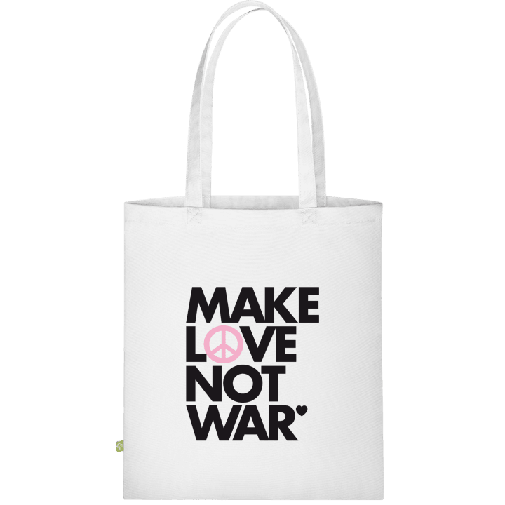 Make Love Not War Slogan Väska av tyg contain pic