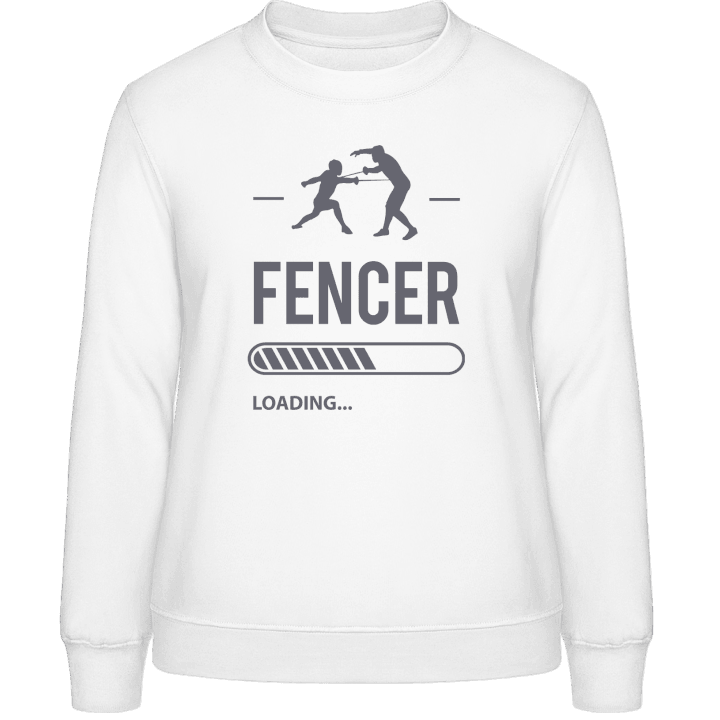 Fencer Loading Frauen Sweatshirt contain pic