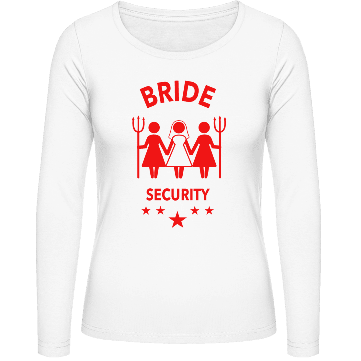 Bride Security Forks Vrouwen Lange Mouw Shirt contain pic