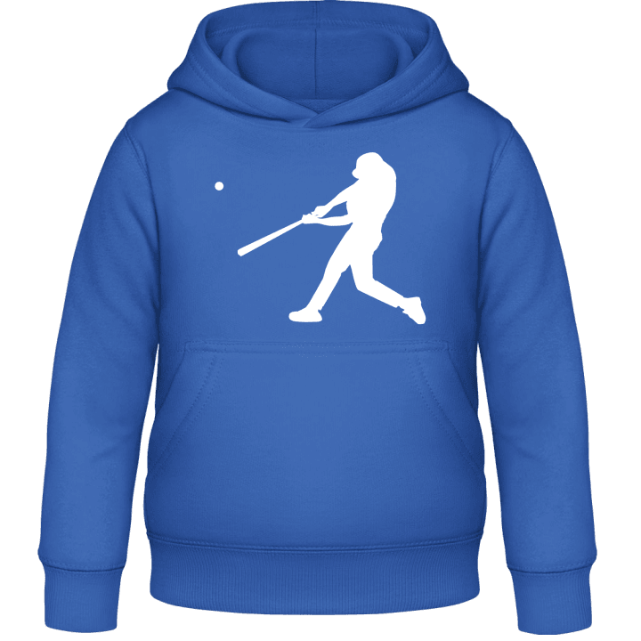 Baseball Player Silhouette Kids Hoodie contain pic