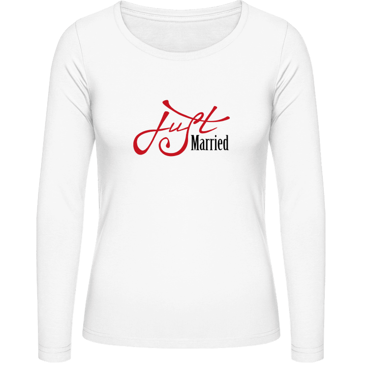 Just Married Frauen Langarmshirt contain pic