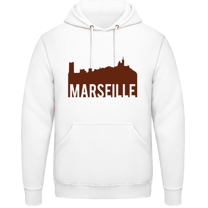 Marseille Skyline Felpa con cappuccio contain pic