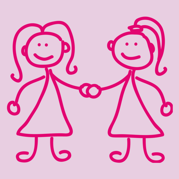 Sisters Girlfriends Holding Hands Hættetrøje til kvinder 0 image