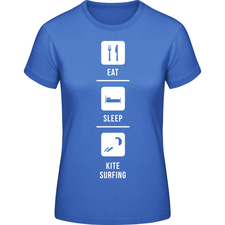 Eat Sleep Kitesurfing Vrouwen T-shirt contain pic