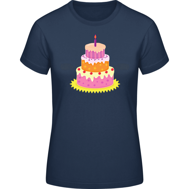 Birthday Cake With Light T-shirt för kvinnor 0 image
