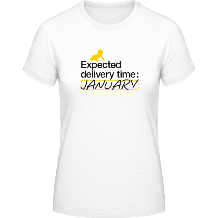Expected Delivery Time: January Frauen T-Shirt 0 image