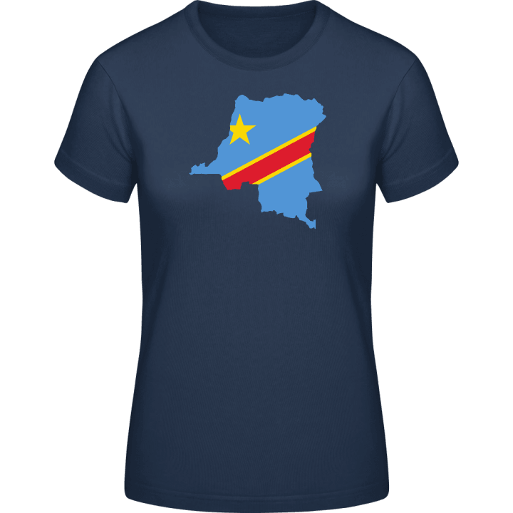Kongo Map T-shirt för kvinnor contain pic