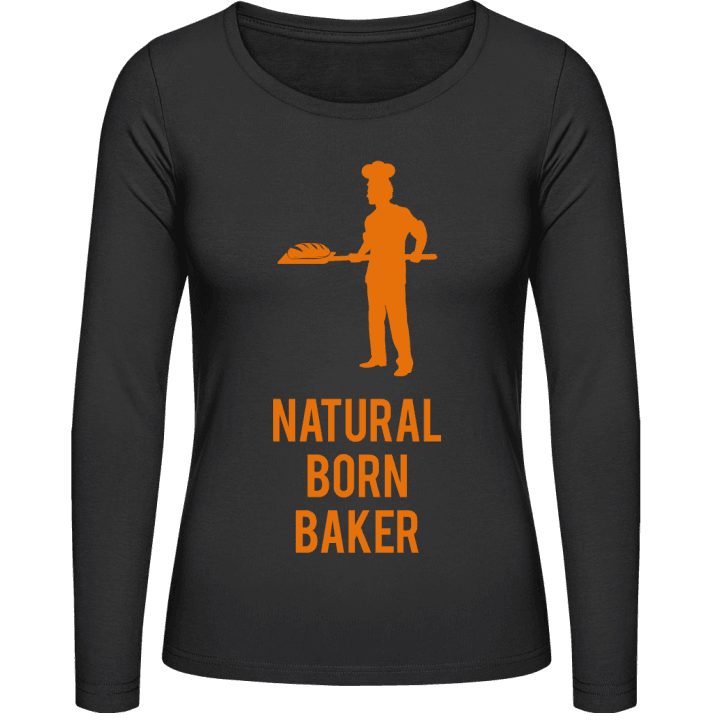 Natural Born Baker Frauen Langarmshirt contain pic