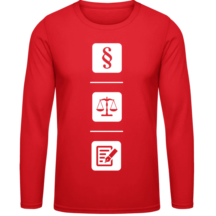 Section Scale Notary Langarmshirt contain pic