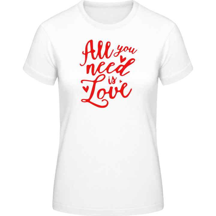 All You Need Is Love Text T-shirt för kvinnor 0 image