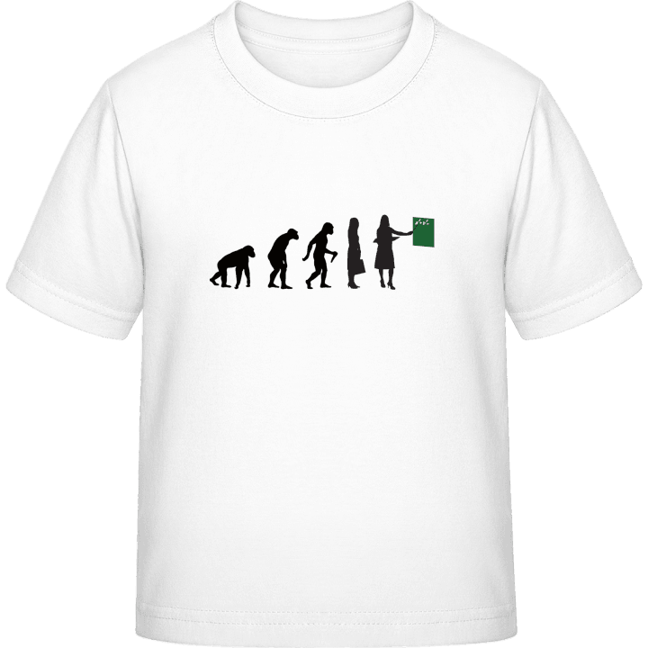 Female Schoolteacher Evolution T-skjorte for barn contain pic