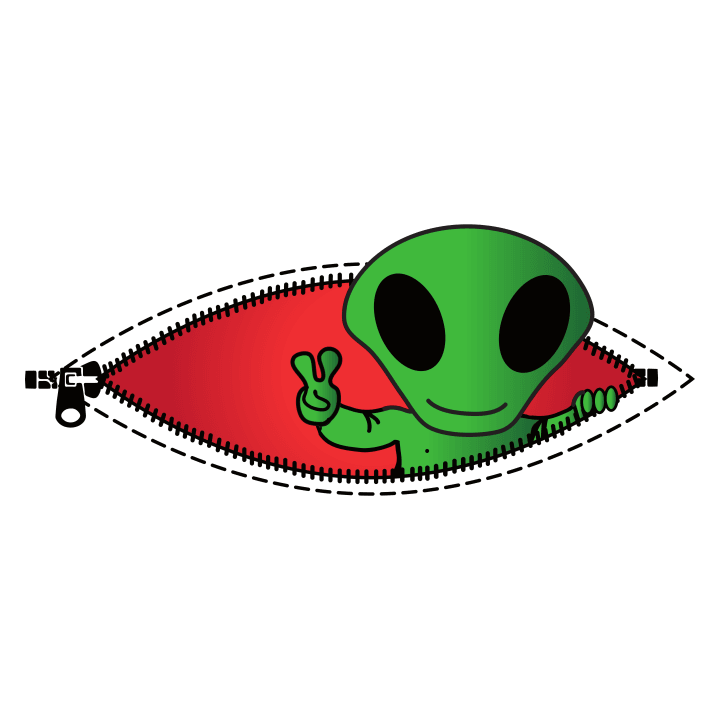 Alien Baby Inside T-shirt för kvinnor 0 image