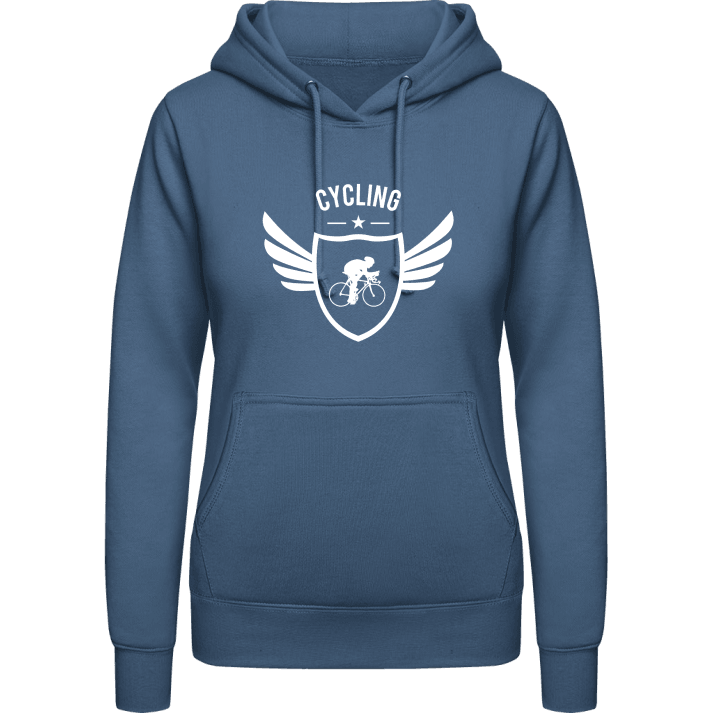 Cycling Star Winged Hoodie för kvinnor contain pic