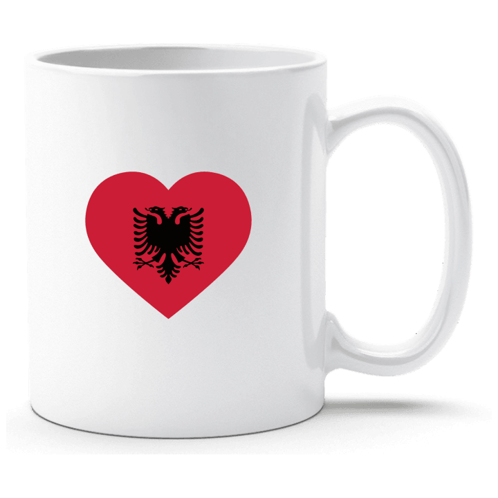 Albanian Heart Flag Cup contain pic