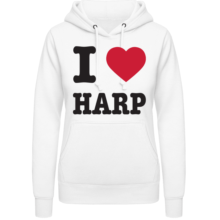 I Heart Harp Sweat à capuche pour femme contain pic