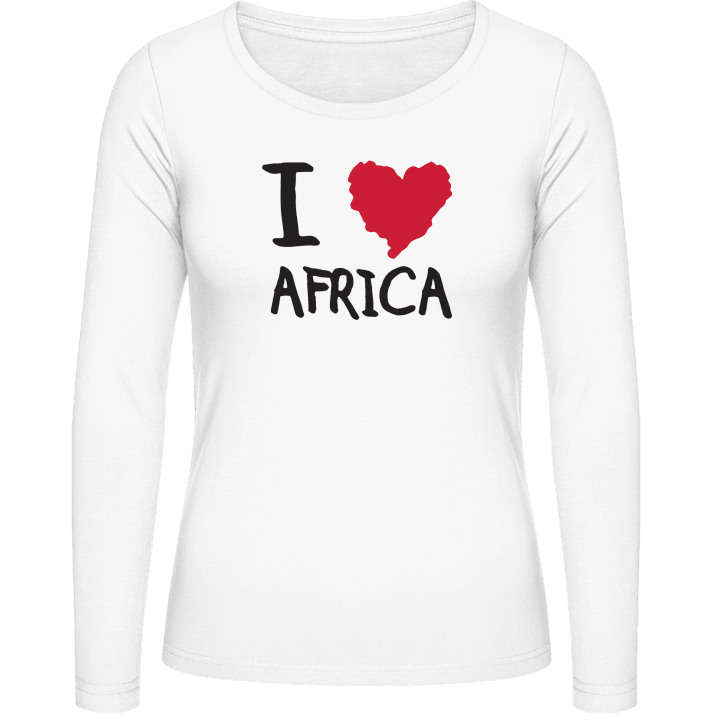 I Love Africa Vrouwen Lange Mouw Shirt contain pic