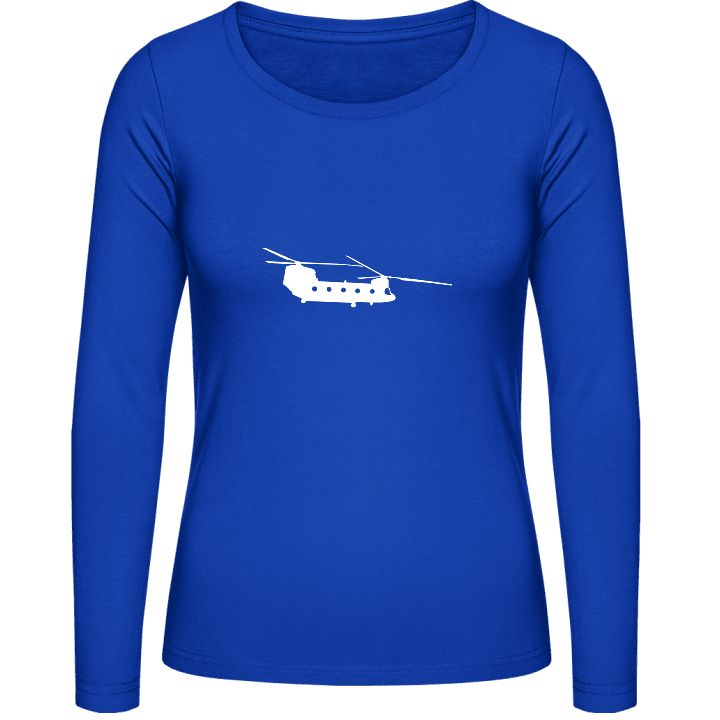 CH-47 Chinook Helicopter T-shirt à manches longues pour femmes contain pic