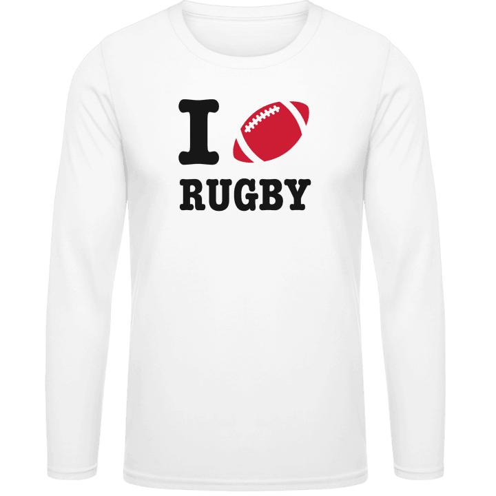 I Love Rugby Long Sleeve Shirt contain pic