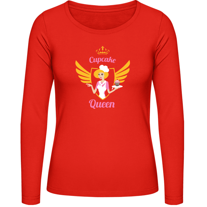 Cupcake Queen Winged Langermet skjorte for kvinner contain pic