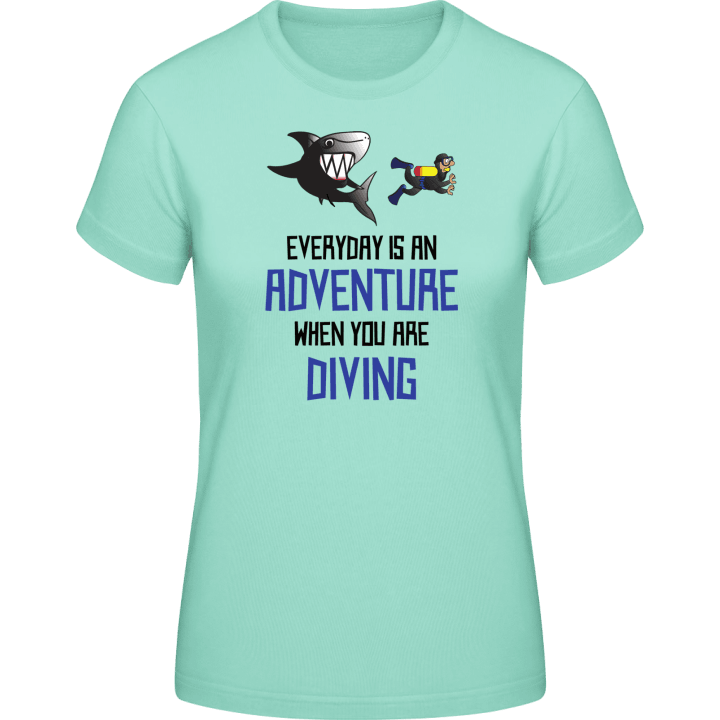 Diver Adventures T-skjorte for kvinner contain pic