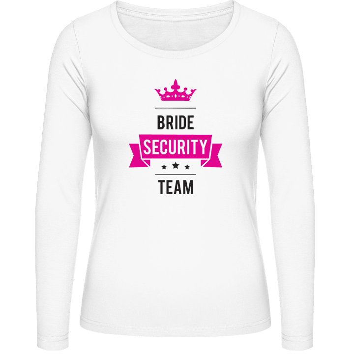 Bride Security Team Camisa de manga larga para mujer contain pic
