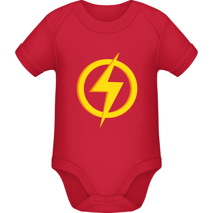 Superhero Flash Logo Baby Romper contain pic