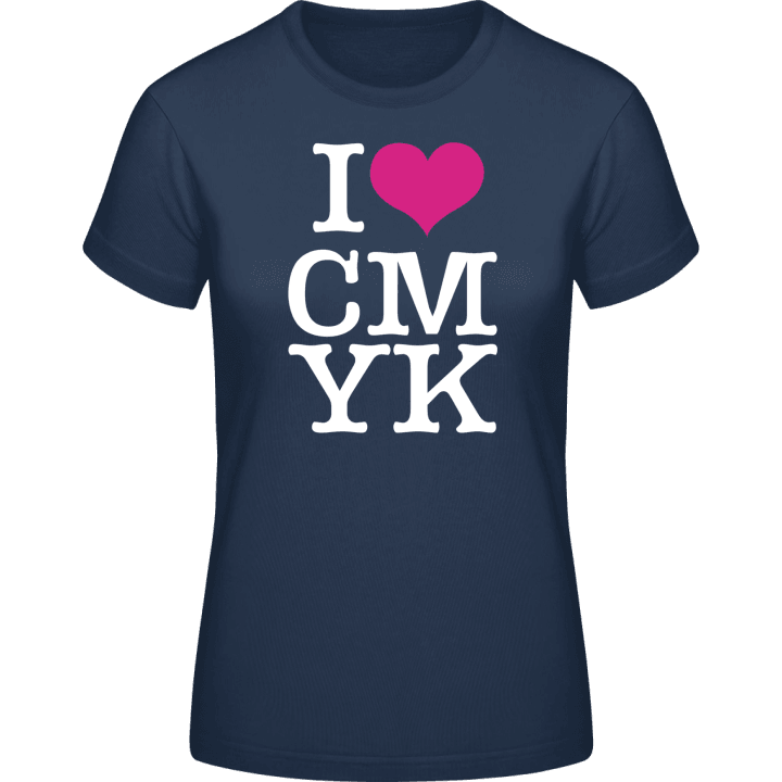 I love CMYK Camiseta de mujer 0 image