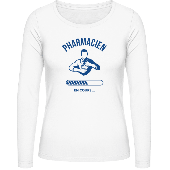 Pharmacien en cours Vrouwen Lange Mouw Shirt contain pic