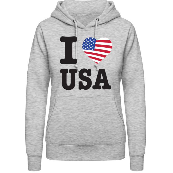 I Love USA Sweat à capuche pour femme contain pic