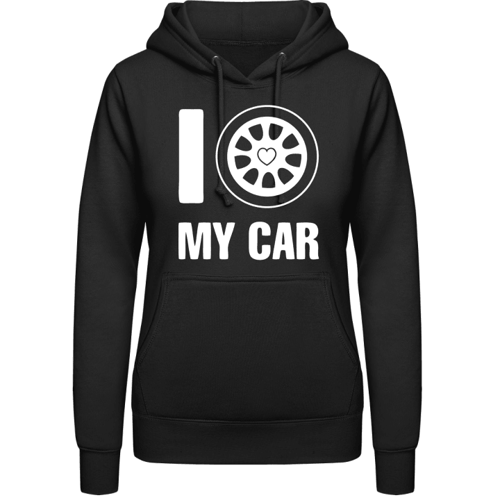 I Love My Car Hoodie för kvinnor 0 image