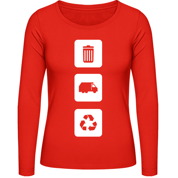Refuse Collector Icon Vrouwen Lange Mouw Shirt contain pic