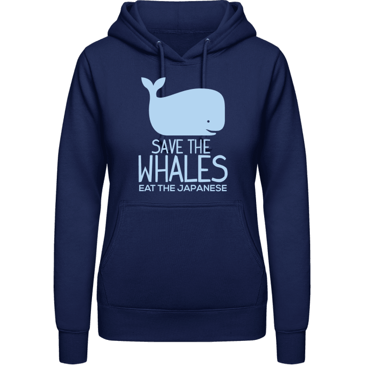 Save The Whales Eat The Japanese Felpa con cappuccio da donna 0 image