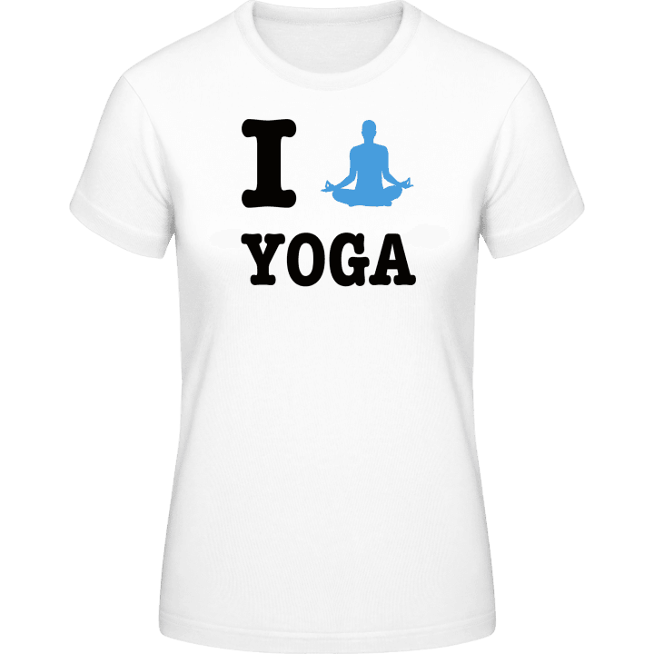 I Love Yoga T-skjorte for kvinner contain pic