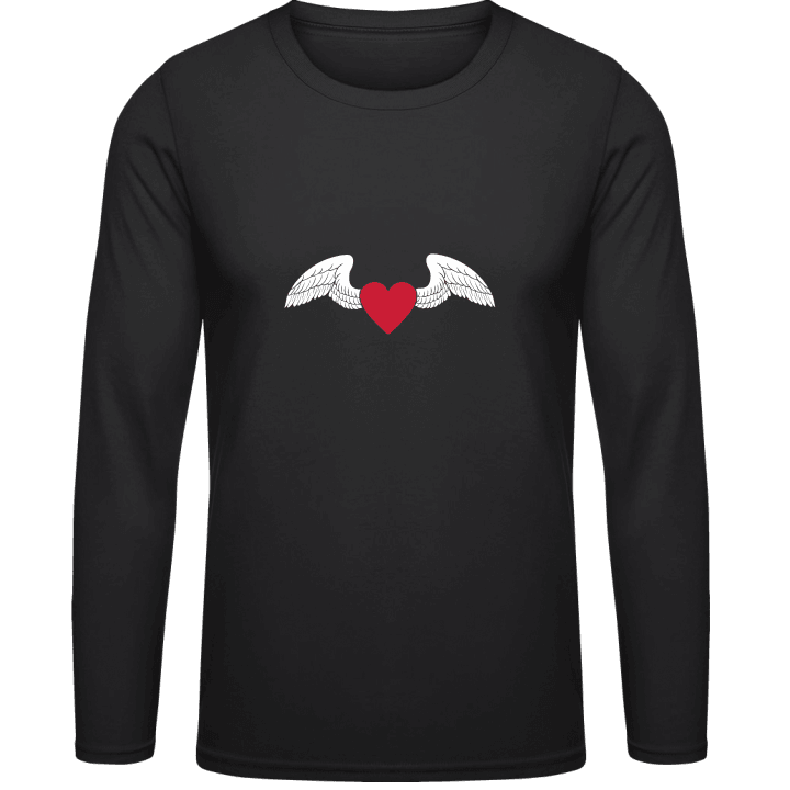 Heart With Wings Langarmshirt contain pic