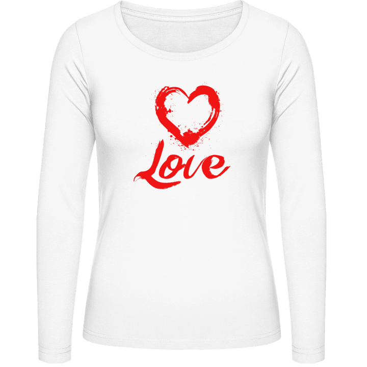 Love Logo Kvinnor långärmad skjorta contain pic