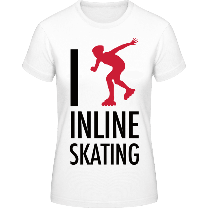 I Love Inline Skating T-shirt för kvinnor 0 image